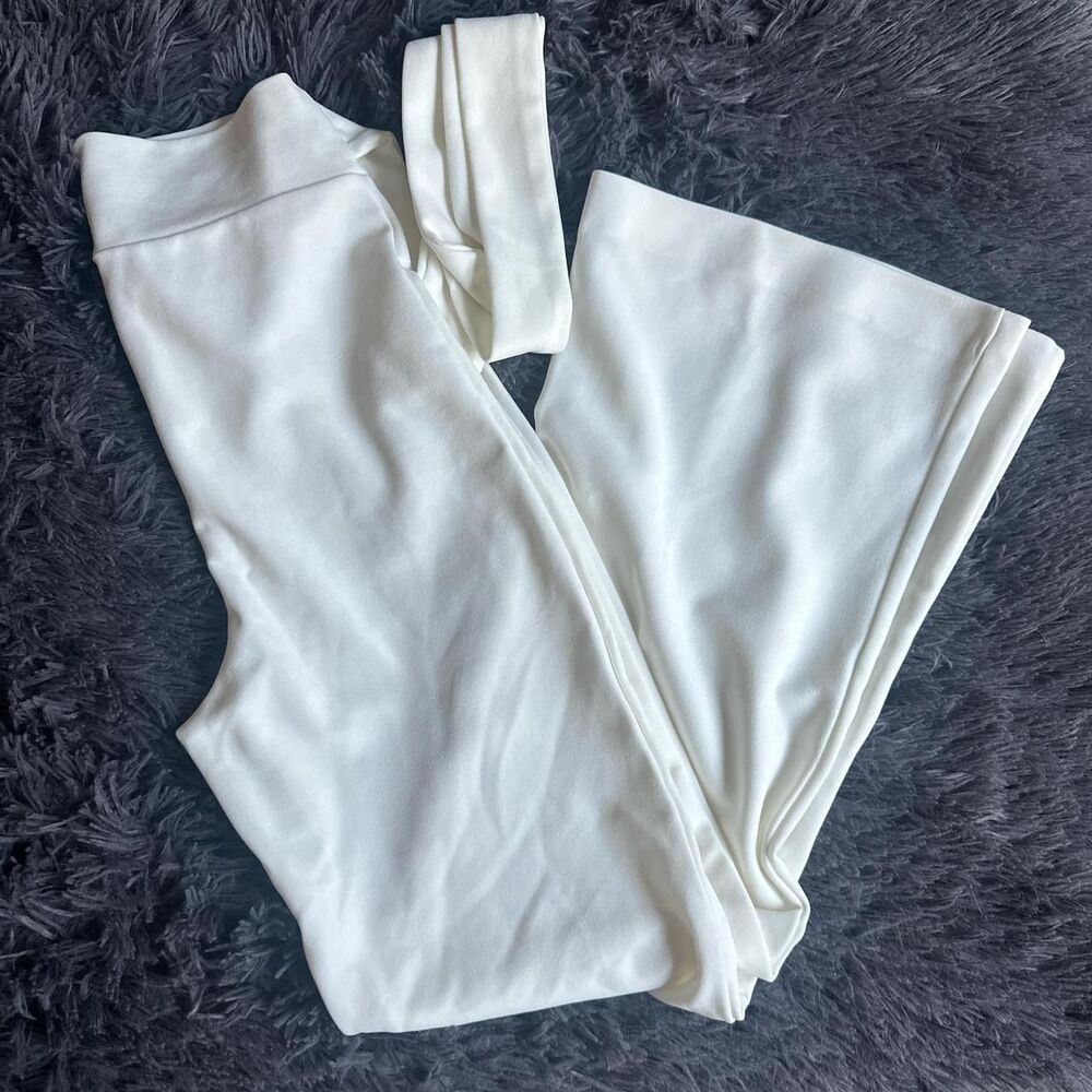 Windsor Women's White and Cream Trousers - Picture 3 of 4